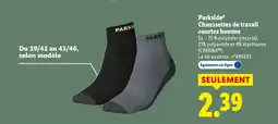 Lidl PARKSIDE Chaussettes de travail courtes homme offre