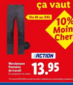 Lidl WERCHMANN Pantalon de travail offre
