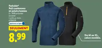 Lidl PARKSIDE Pull camionneur en polaire homme offre