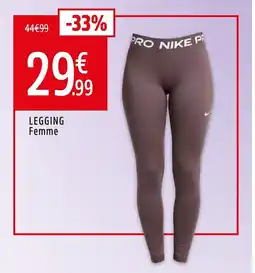Intersport Legging femme offre