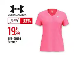 Intersport UNDER ARMOUR. Tee-shirt femme offre