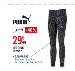 Intersport PUMA Legging femme offre