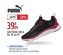 Intersport PUMA Softride orla du 36 au 41 offre