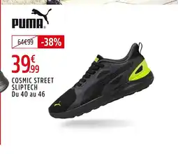Intersport PUMA Cosmic street sliptech du 40 au 46 offre