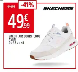 Intersport SKECHERS Skech-air court-cool aven du 36 au 41 offre