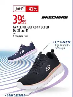 Intersport SKECHERS Graceful get connected du 36 au 41 offre