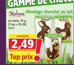 Norma ROHAN Moulage chocolat au lait offre