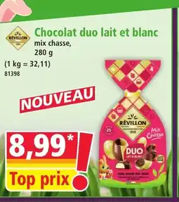 Norma REVILLON Chocolat duo lait et blanc offre