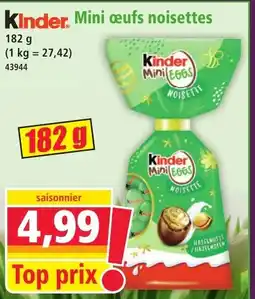 Norma KINDER Mini ceufs noisettes offre