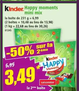 Norma KINDER Happy moments mini mix offre
