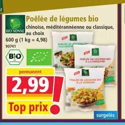 Norma BIO SONNE Poêlée de légumes bio offre