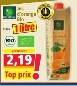 Norma BIO SONNE Jus d'orange Bio offre