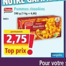 Norma FINDUS Pommes rissolées offre