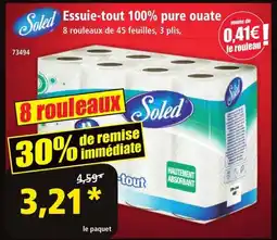 Norma SOLED Essuie-tout 100% pure ouate offre