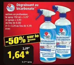 Norma MAISON NET Dégraissant au U BICARBONATE offre