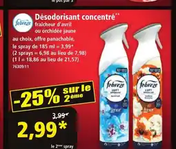 Norma FEBREZE Désodorisant concentré offre