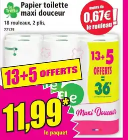 Norma LE TREFLE Papier toilette Trefle maxi douceur offre