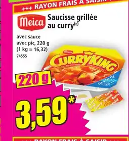Norma MEICA Saucisse grillée au curry offre