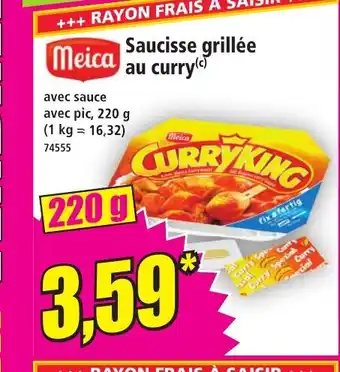 Norma MEICA Saucisse grillée au curry offre