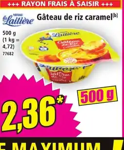 Norma LA LAITIÈRE Gâteau de riz caramel offre