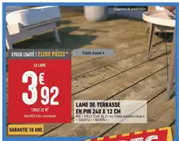 Brico Cash Lame de terrasse en pin offre