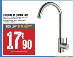 Brico Cash Mitigeur de cuisine inox offre