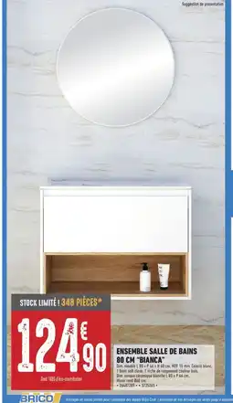 Brico Cash Ensemble salle de bains bianca offre