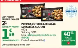 Auchan AUCHAN Pommes de terre grenaille surgelées offre