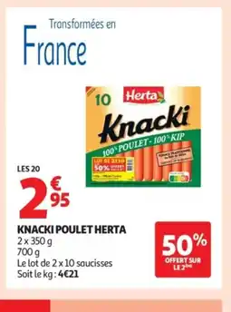 Auchan HERTA Knacki poulet offre