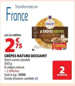 Auchan DESSAINT Crêpes nature offre