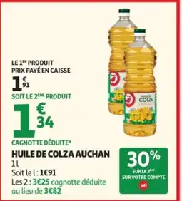 Auchan AUCHAN Huile de colza offre