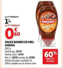 Auchan AMORA Sauce barbecue miel offre