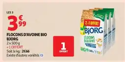 Auchan Flocons d'avoine bio offre
