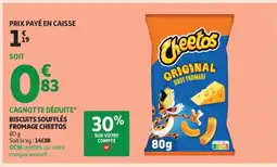Auchan CHEETOS Biscuits soufflés fromage offre