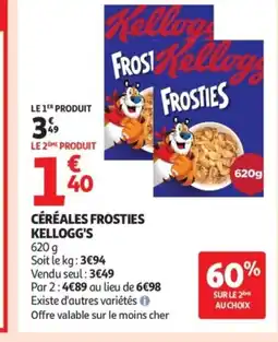 Auchan KELLOGG'S Céréales frosties offre
