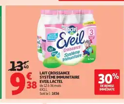 Auchan LACTEL Lait croissance systeme immunitaire eveil offre