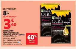 Auchan OLIA GARNIER Coloration permanente sans amoniaque offre