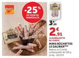 U Express Minis bûchettes le galibier offre