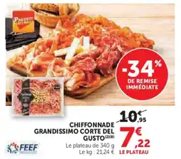 U Express Chiffonnade grandissimo corte del gusto offre