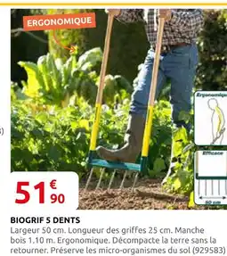 Rural Master Biogrif 5 dents offre