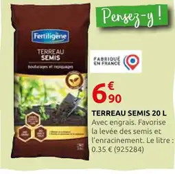 Rural Master Fertiligene terreau semis 20 l offre