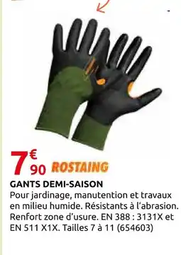 Rural Master Rostaing gants demi-saison offre