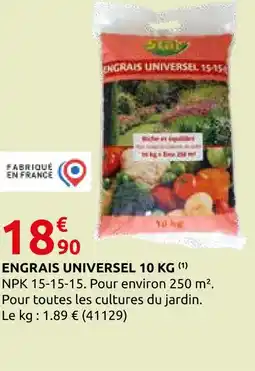 Rural Master Engrais universel 10 kg offre