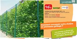 Rural Master Kiciz panneau de grillage rigide vert l. 2 m offre