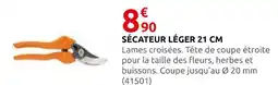 Rural Master Sécateur léger 21 cm offre