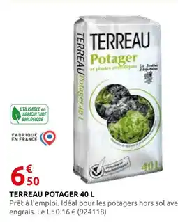 Rural Master Terreau potager 40 l offre
