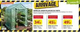 Rural Master Serre de jardin blanche ou verte offre