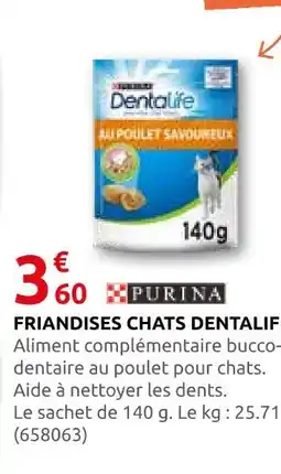 Rural Master Purina friandises chats dentalife au poulet savoureux offre