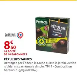 Rural Master Protecta répulsif taupes offre