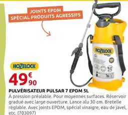 Rural Master Hozelock pulvérisateur pulsar 7 epdm 5l offre